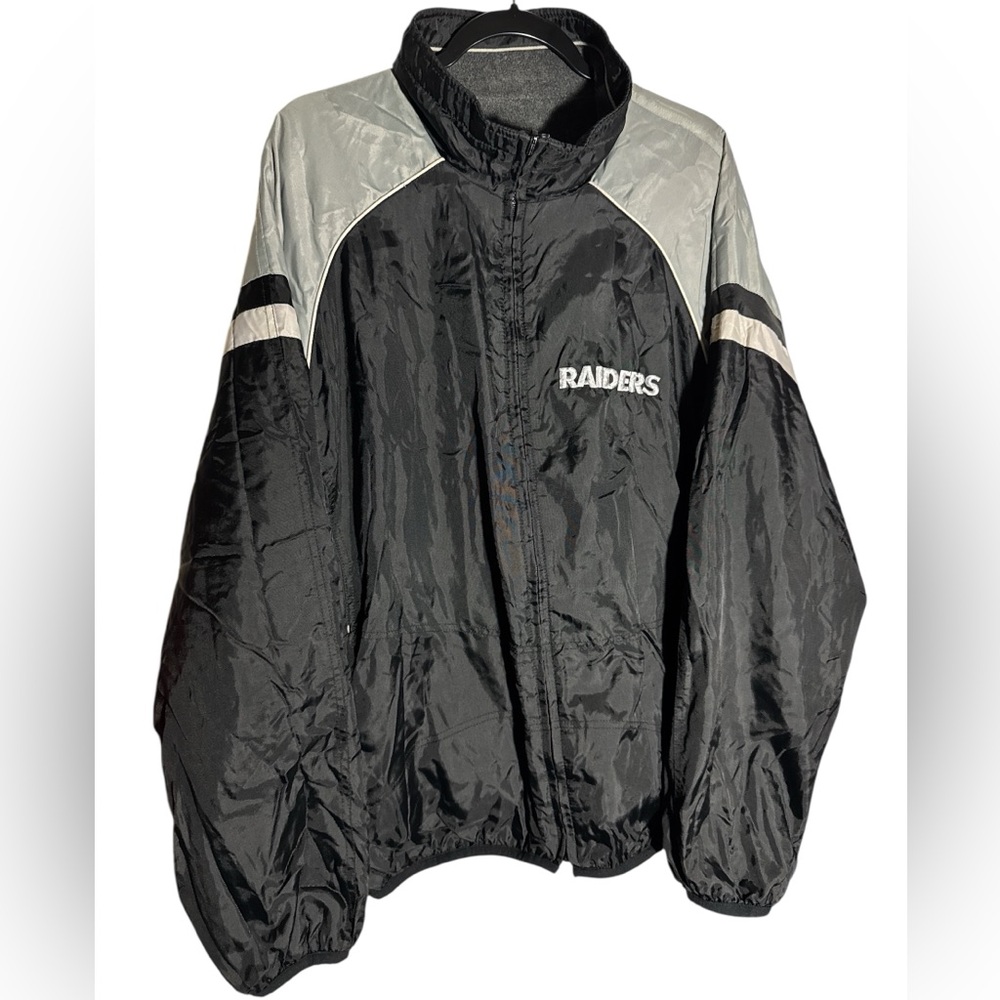 Vintage NFL Oakland Las Vegas Raiders reversible jacket Size Large
